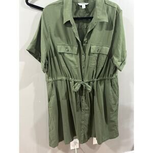 1X Croft & Borrow Green dress